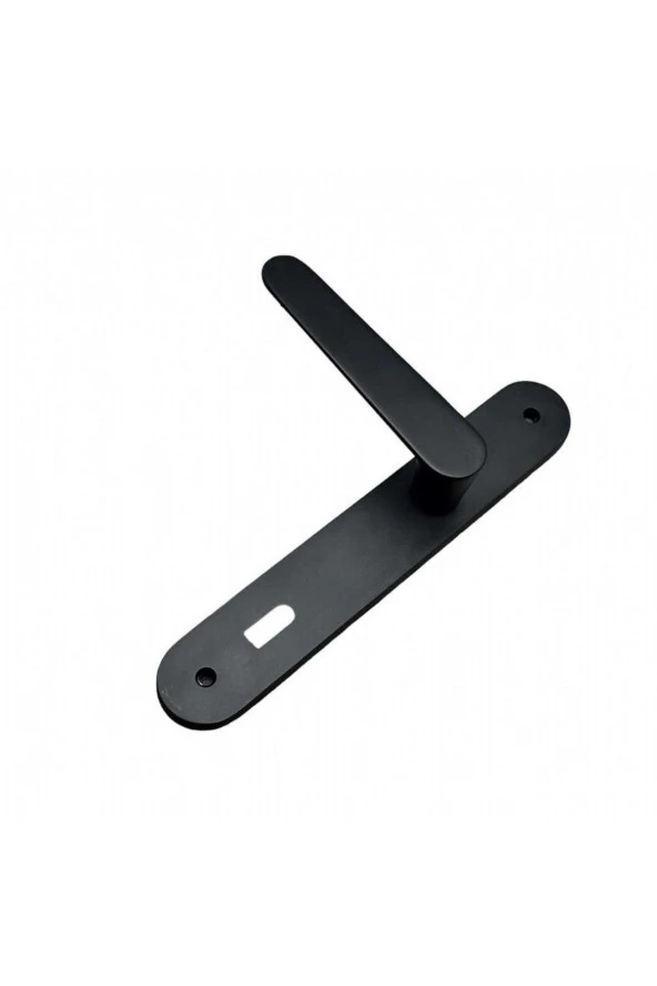 Kaira Mat Siyah Zamak Aynalı Oda Kapı Kolu 2 Takım KOLDOOR - Resim 5