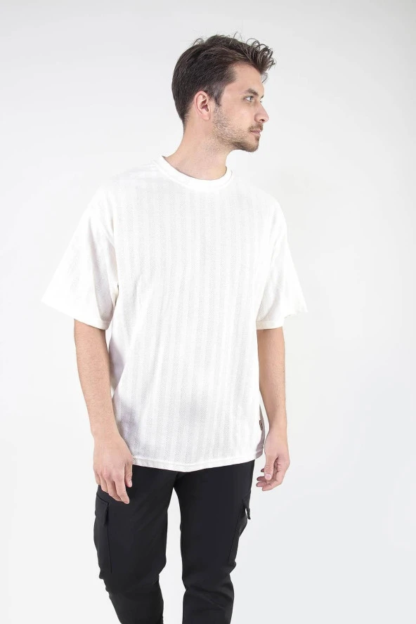 ALEXANDERGARDI Ekru Oversize T-shirt 7040