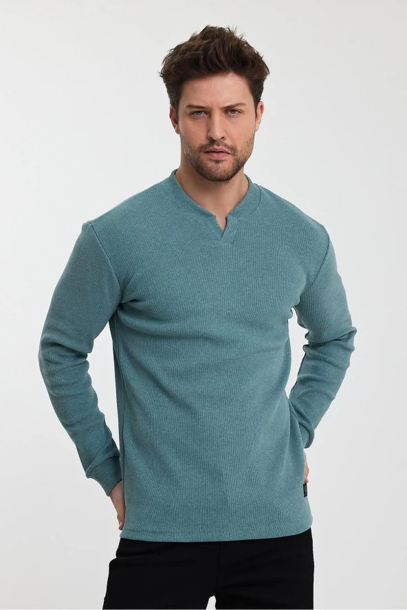 ALEXANDERGARDI PATLI YAKA KAŞKORSE SWEATSHIRT(E23-72804)