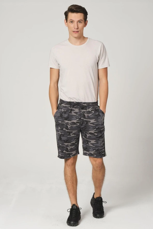 ALEXANDERGARDI Şerit Detaylı Kargo Cepli Şort (E21-sınto Srt) - Resim 2