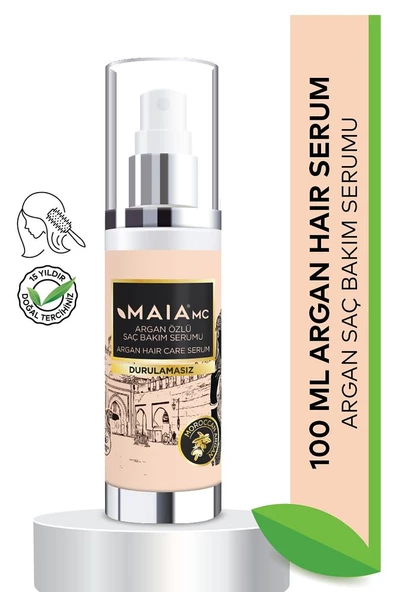 Argan Hair Care Serum Her Saç Tipi Için Uygun Saç Bakım Serumu 100 ml Durulamasız