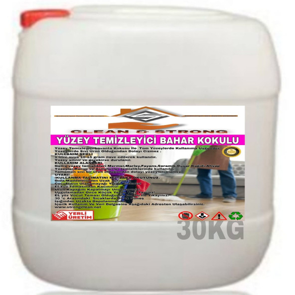 YÜZEY TEMİZLEYİCİ BAHAR KOKUSU 30KG