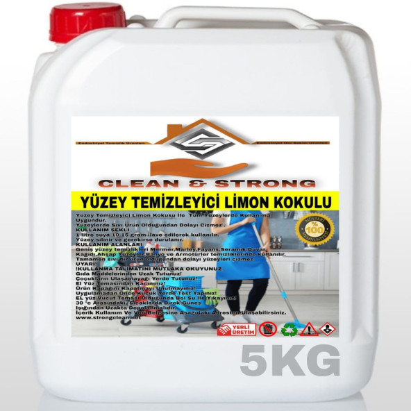 YÜZEY TEMİZLEYİCİ LİMON KOKUSU 5KG