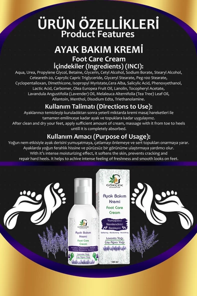 Gökçek Şifa Ayak Bakım Kremi - Resim 2
