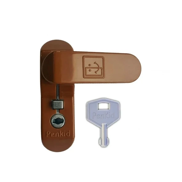 Penkid Pvc Çocuk Emniyet Güvenlik Kilidi Düğmeli Anahtarlı Beyaz - 2
