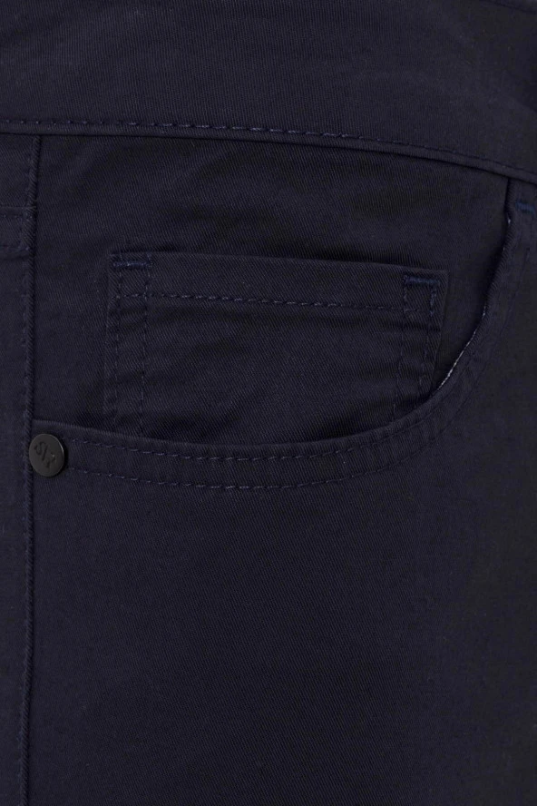 Slim 5 Cep Kalıp Düz Pantolon - 2
