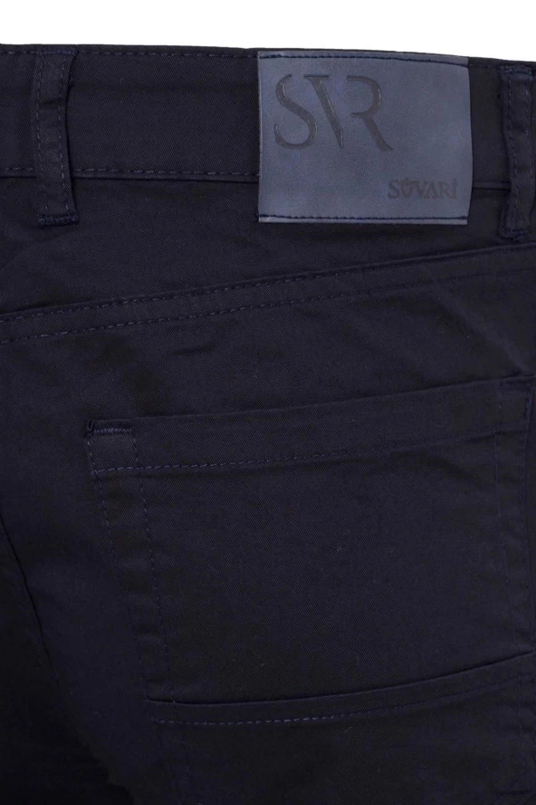 Slim 5 Cep Kalıp Düz Pantolon - 3