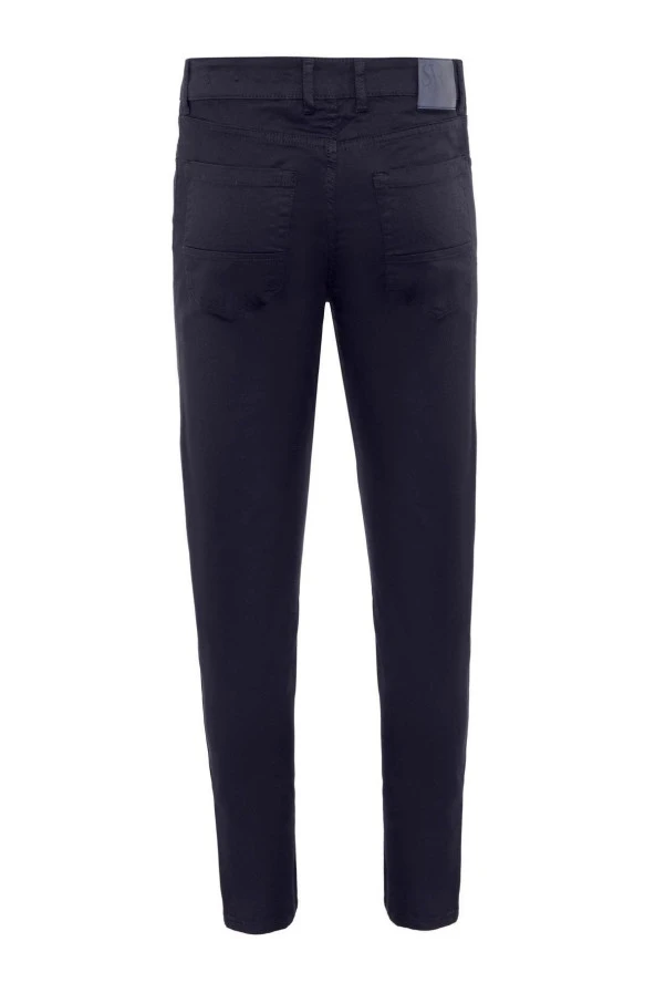 Slim 5 Cep Kalıp Düz Pantolon - 4
