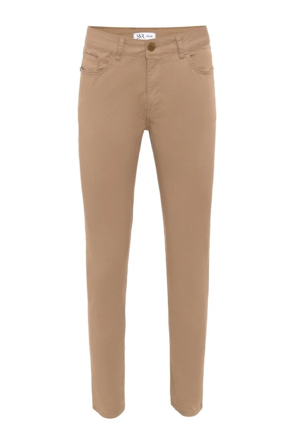 Slim 5 Cep Kalıp Düz Pantolon - 5