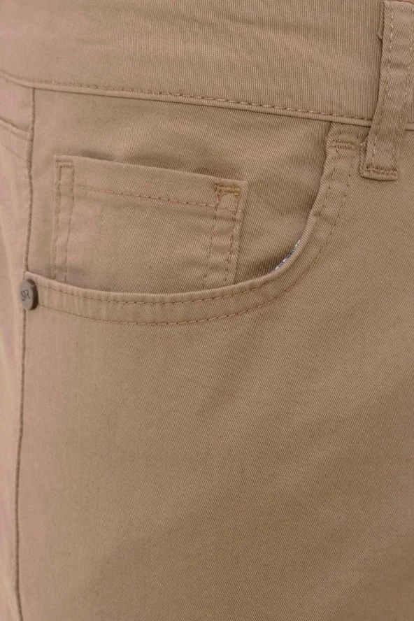 Slim 5 Cep Kalıp Düz Pantolon - 6