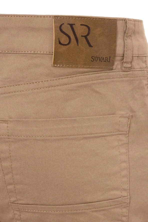 Slim 5 Cep Kalıp Düz Pantolon - 7