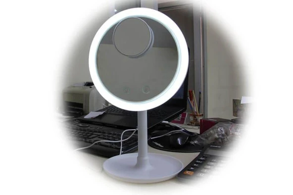 Ayna Meltem Esinti Fanlı Ledli Makyaj Aynası Dekoratif Hediyelik ürün görseli