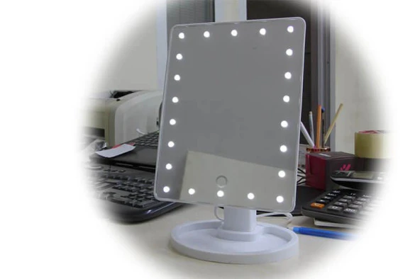 Çerçeve Ayna Dikdörtgen Ledli Makyaj Aynası Dekoratif Hediyelik - Resim 4