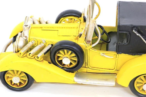 Dekoratif Metal Araba Vintage Biblo Ev Ofis Hediyelik - 3