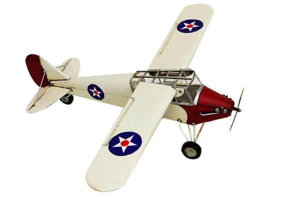 Dekoratif Metal Uçak Çift Kanatlı Vintage Ev Ofis Hediyelik ürün görseli