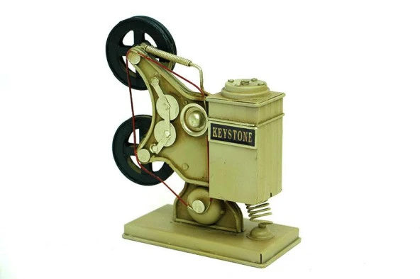 Dekoratif Metal Sinemaskop Biblo Vintage Ev Ofis Hediyelik - Resim 2