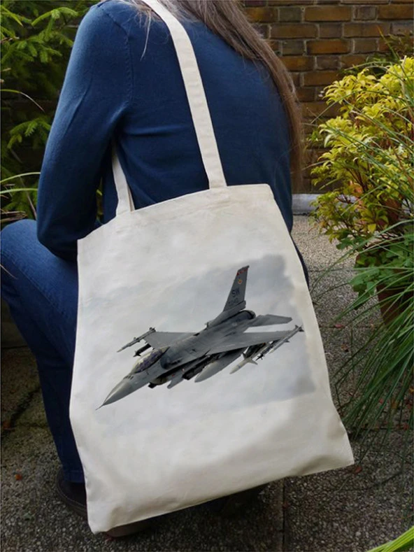 Bez Çanta - F-16 Uçak - 2