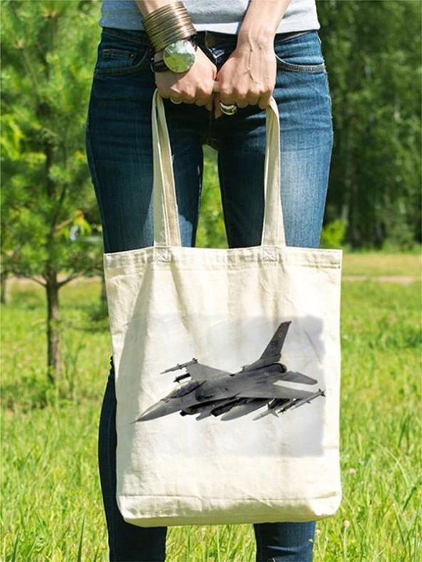 Bez Çanta - F-16 Uçak - 3