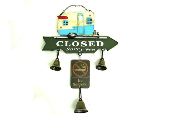 Dekoratif Metal Karavan Kapı Rüzgar Çanı Vintage Hediyelik - Resim 2