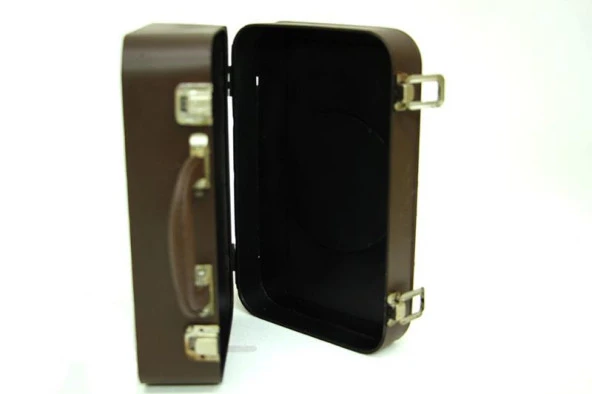 Dekoratif Metal Radyo Bavul Vintage Dekoratif Hediyelik - Resim 3