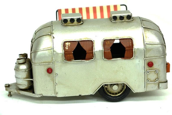Dekoratif Metal Karavan Tenteli Vintage Hediyelik - Resim 3