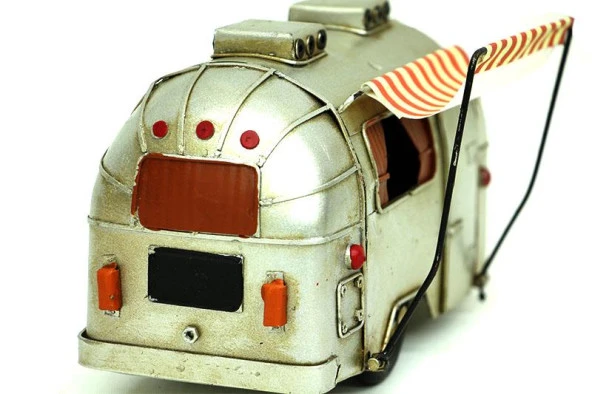 Dekoratif Metal Karavan Tenteli Vintage Hediyelik - Resim 5