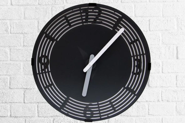 Saat Hareketli Roma Rakamlı Duvar Saati Dekoratif Hediyelik - 2