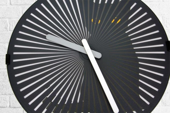 Saat Hareketli Kedi Sesli Duvar Saati Kedili Dekoratif Hediyelik - 2