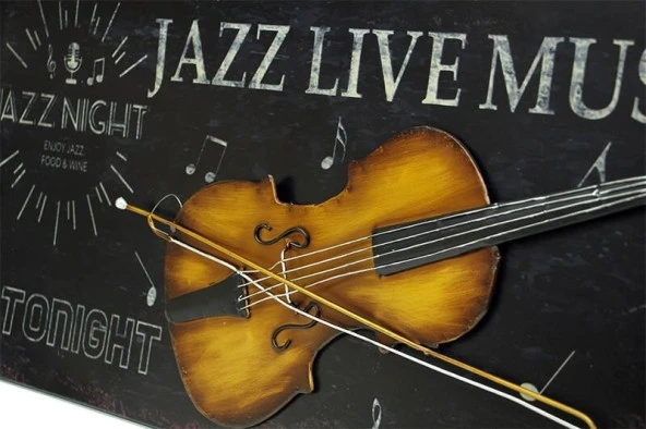 Pano Keman Yatay Vintage Dekoratif Hediyelik - Resim 2