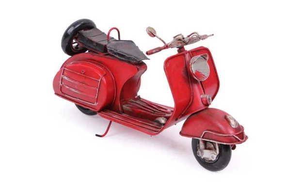 Dekoratif Metal Scooter Vintage Dekoratif Ev Ofis Hediyelik