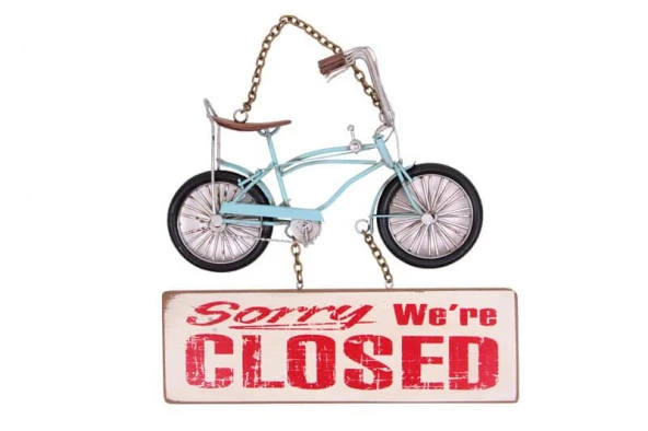 Dekoratif Metal Kapı Yazısı Bisiklet Dekoratif Ev Ofis Hediyelik ürün görseli