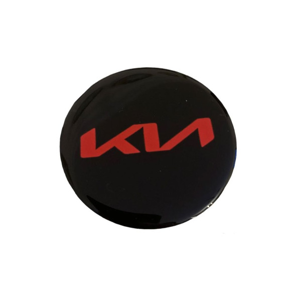 Kia Yeni Nesil Logolu 56 Mm Jant Göbek Damla Stıcker(siyah-kırmızı) ürün görseli