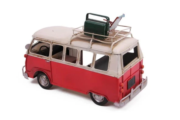 Dekoratif Metal Minibüs Vintage Vosvos Hediyelik - Resim 3