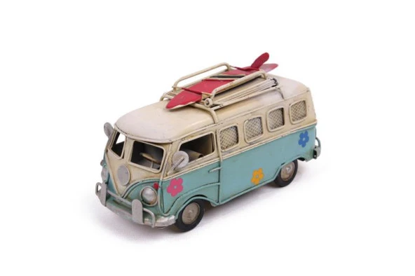 Dekoratif Metal Minibüs Çerçeveli ve Kumbaralı Hediyelik - Resim 4