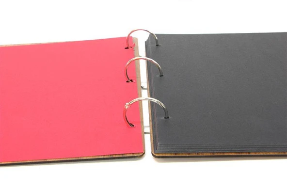 Albüm Ahşap Kapaklı Yatay Temalı Dekoratif Hediyelik - Resim 3