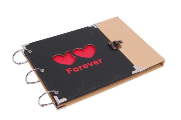 Forever Albüm Kilitli Kalp Modeli Resim Çerçeveli Hediyelik ürün görseli