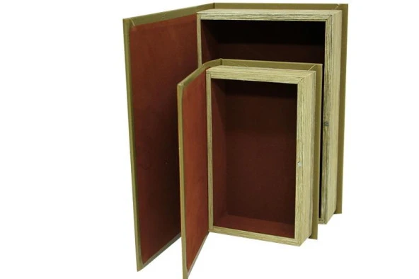 Kutu Kitap Harita 2'li Set Dekoratif Hediyelik - 4