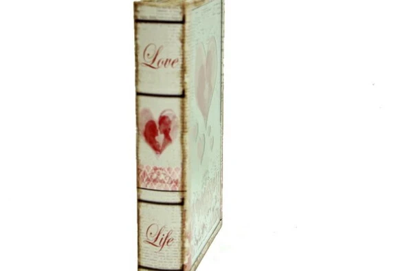 Kutu Kitap Aynalı Valentine Dekoratif Hediyelik - 4
