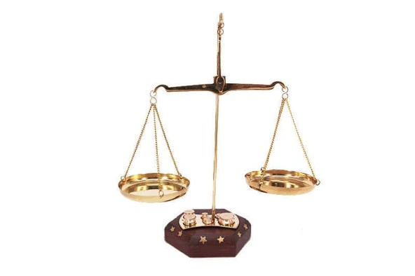 Terazi Ahşap 50gr Dekoratif Ahşap Pirinç Hediyelik ürün görseli