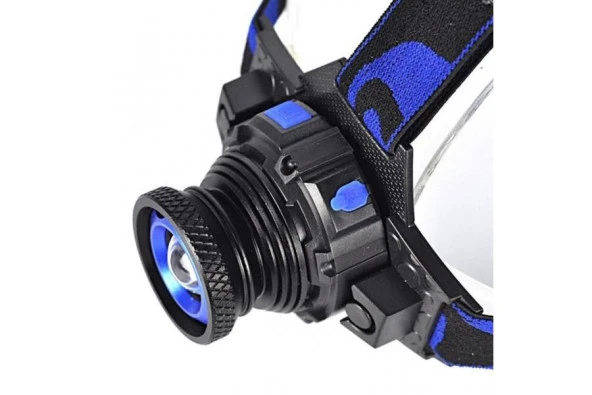 Q5 Şarjlı Mercekli Kafa Feneri Lambası Cree Led Ampül - 2