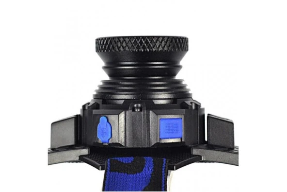 Q5 Şarjlı Mercekli Kafa Feneri Lambası Cree Led Ampül - 3