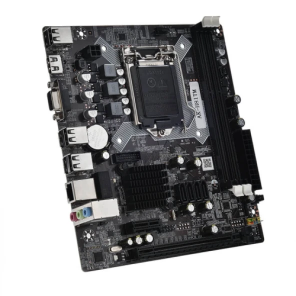 ARKTEK ALPHA FORCE, AK-H81M EL, 2xDDR3, M.2, D-SUB, HDMI, 4.Nesil, LGA1150 Soket, Anakart - Resim 2