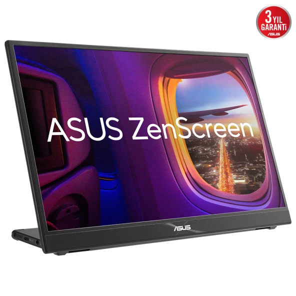 15.6 ASUS ZENSCREEN MB16QHG 15.6 TASINABILIR USB IPS 2560x1440 5MS 120HZ HDMI USB-C 3YIL MAT EKRAN L STAND EYECARE Monitör - Resim 2