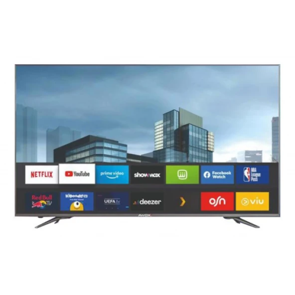 AWOX B225000UHD/S/V , 50" 126cm, 4K Ultra HD, Dahili Wi-Fi, Dahili Uydu Alicili, Smart Led Televizyon