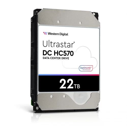 WD ULTRASTAR, WUH722222ALE6L4, 3.5", 22TB, 512Mb, 7200 Rpm, 7/24 Enterprise, DATA CENTER-GÜVENLİK-NAS-SERVER, HDD (DC HC570) (0F48155) (Türkiye Distribütörü Garantili)