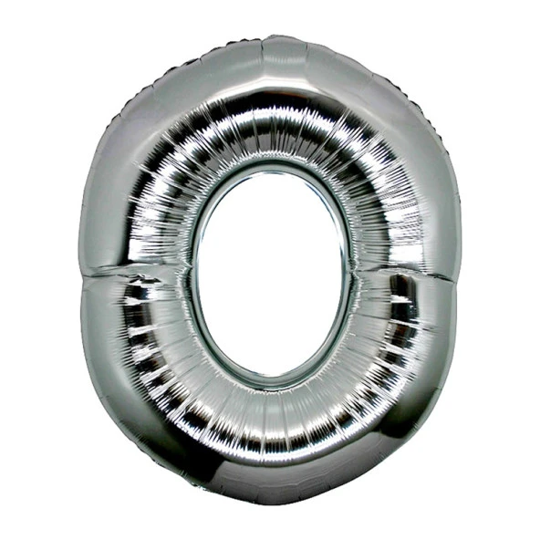 Parti Aksesuar O Harf Folyo Balon Gümüş Renk  40 inç ürün görseli