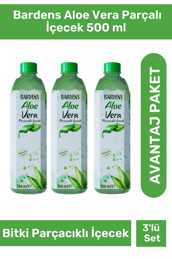 Bardens Aloe Vera Parçalı Içecek 500 Ml - 3 Lü Set