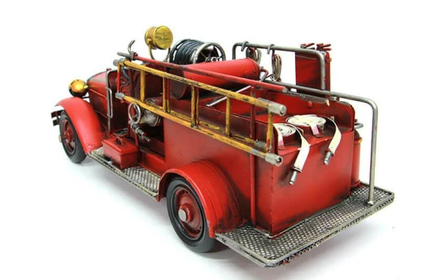 Dekoratif Metal İtfaye Arabası Biblo Dekoratif Hediyelik - 2