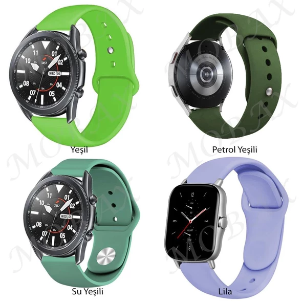 Xiaomi Mi Watch Color Kordon Silikon Spor Kordon Mix - Resim 2