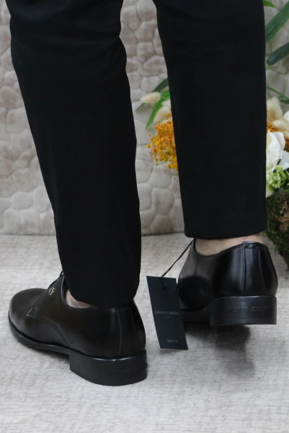 Pierre Cardin 7030-1 Siyah Açma Damat Ayakkabısı Takım Ayakkabısı Erkek Klasik Ayakkabı - 4